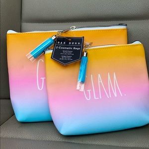 2 Rae dunn cosmetic bags